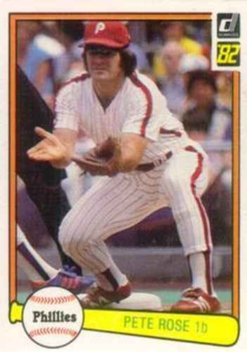 #168 Pete Rose - Philadelphia Phillies - 1982 Donruss Baseball