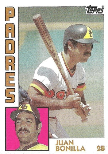 #168 Juan Bonilla - San Diego Padres - 1984 Topps Baseball
