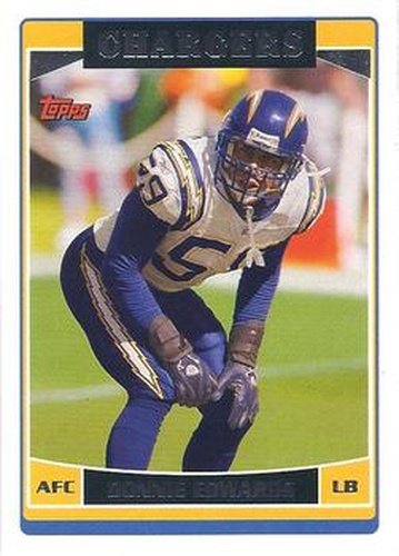#168 Donnie Edwards - San Diego Chargers - 2006 Topps Football