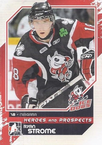 #169 Ryan Strome - Niagara IceDogs - 2010-11 In The Game Heroes and Prospects Hockey