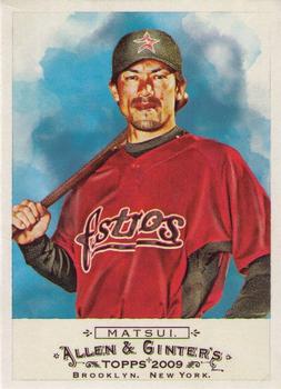#169 Kazuo Matsui - Houston Astros - 2009 Topps Allen & Ginter Baseball