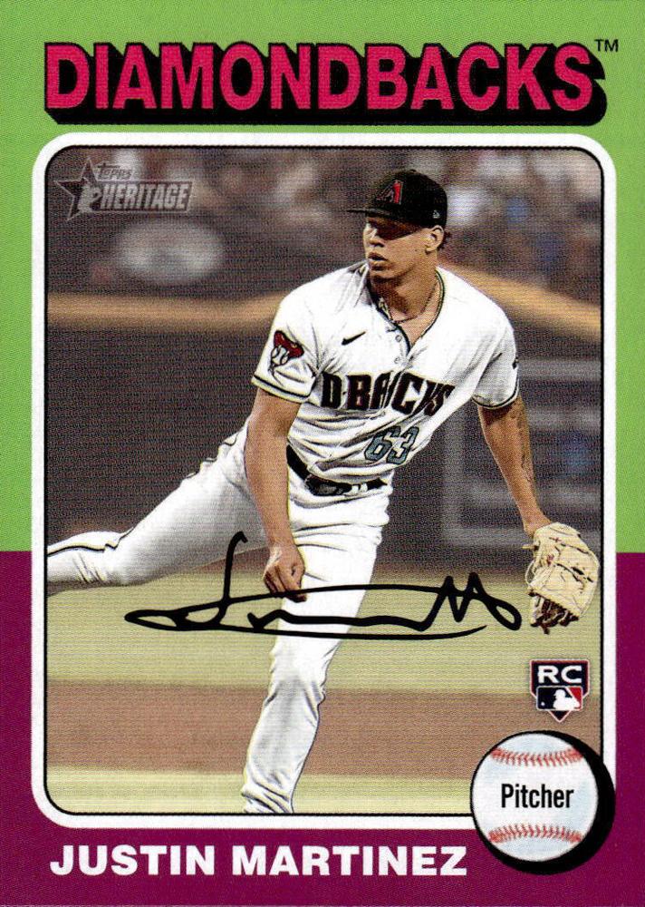 #169 Justin Martinez - Arizona Diamondbacks - 2024 Topps Heritage Baseball