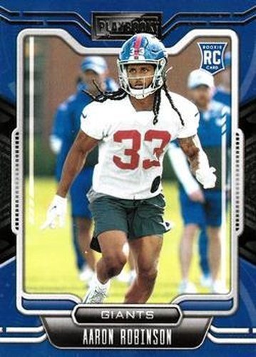 #169 Aaron Robinson - New York Giants - 2021 Panini Playbook Football