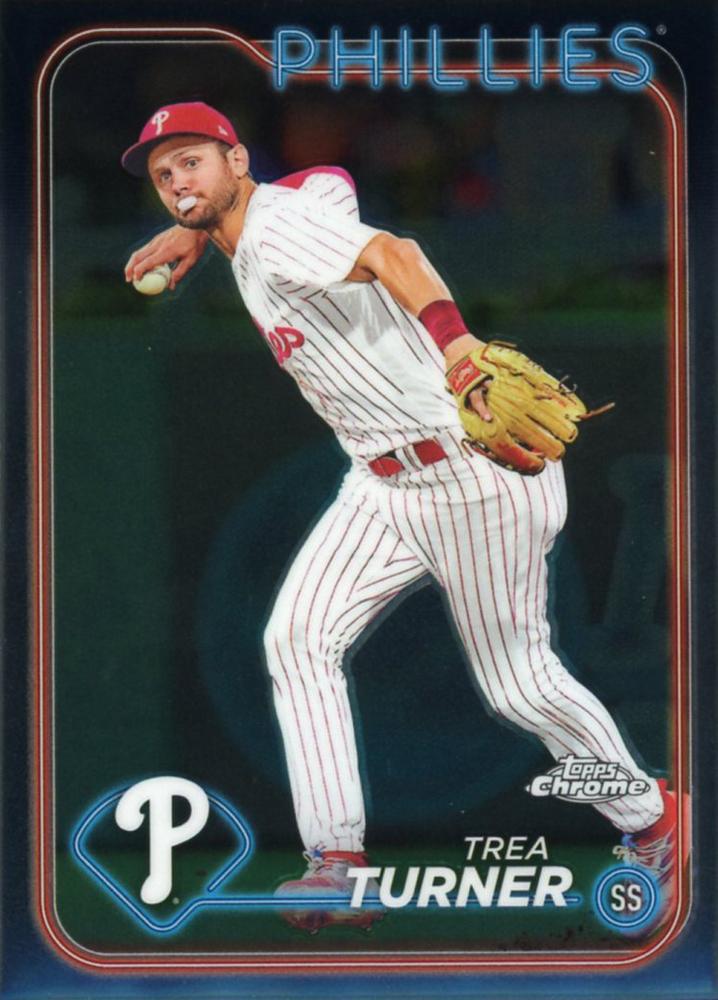 #169 Trea Turner - Philadelphia Phillies - 2024 Topps Chrome Baseball