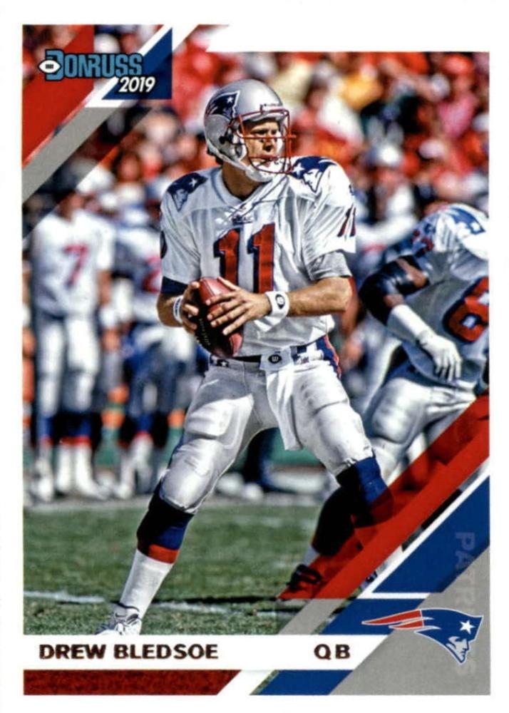 #169 Drew Bledsoe - New England Patriots - 2019 Donruss Football