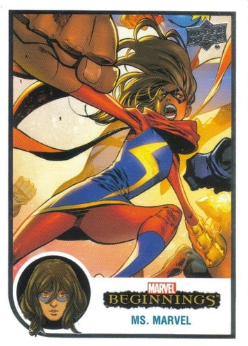 #169 Ms. Marvel - 2022 Upper Deck Marvel Beginnings
