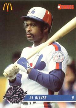 #16 Al Oliver - Montreal Expos - 1993 Donruss McDonald's Montreal Expos 25th Anniversary Baseball