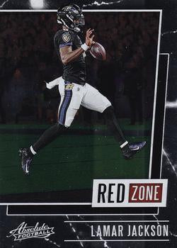 #RZ-LJ Lamar Jackson - Baltimore Ravens - 2020 Panini Absolute - Red Zone Football