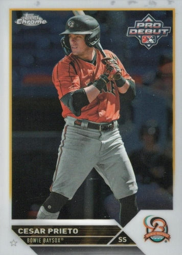 #PDC-16 Cesar Prieto - Bowie Baysox - 2023 Topps Pro Debut - Chrome Baseball