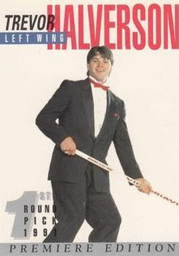 #16 Trevor Halverson - 1991 Arena Draft Picks Hockey