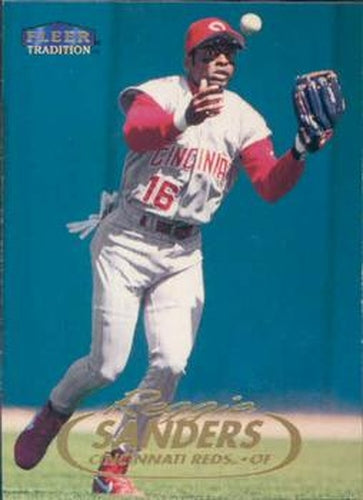 #16 Reggie Sanders - Cincinnati Reds - 1998 Fleer Tradition Baseball