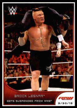 #16 Brock Lesnar - 2016 Topps WWE Road to Wrestlemania Wrestling