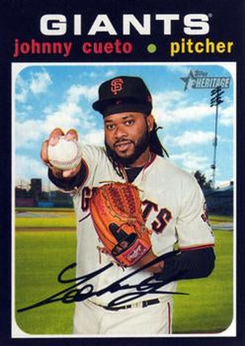 #16 Johnny Cueto - San Francisco Giants - 2020 Topps Heritage Baseball