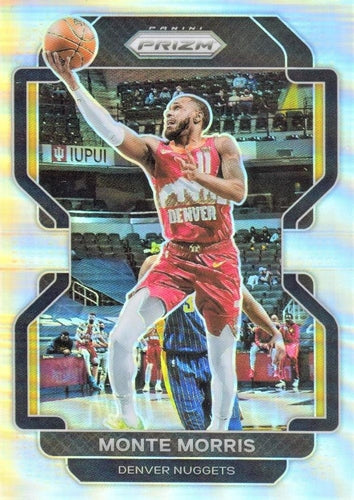 #16 Monte Morris - Denver Nuggets - 2021-22 Panini Prizm - Silver Basketball