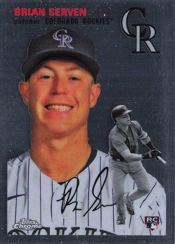 #16 Brian Serven - Colorado Rockies - 2023 Topps Chrome Platinum Anniversary Baseball