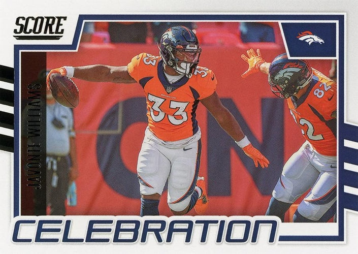 #C-JW Javonte Williams - Denver Broncos - 2022 Score - Celebration Football