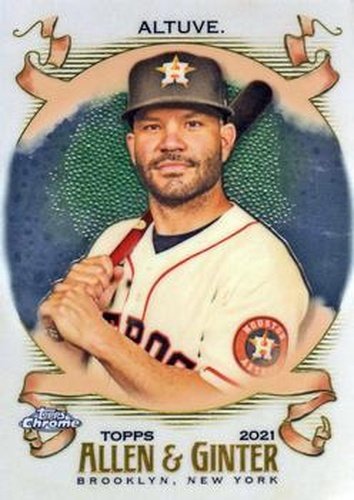 #16 Jose Altuve - Houston Astros - 2021 Topps Allen & Ginter Chrome Baseball