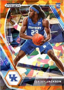 #16 Isaiah Jackson - Kentucky Wildcats - 2021 Panini Prizm Draft Picks - Orange Ice Basketball