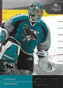 #76 Evgeni Nabokov - San Jose Sharks - 2000-01 Upper Deck Ice Hockey