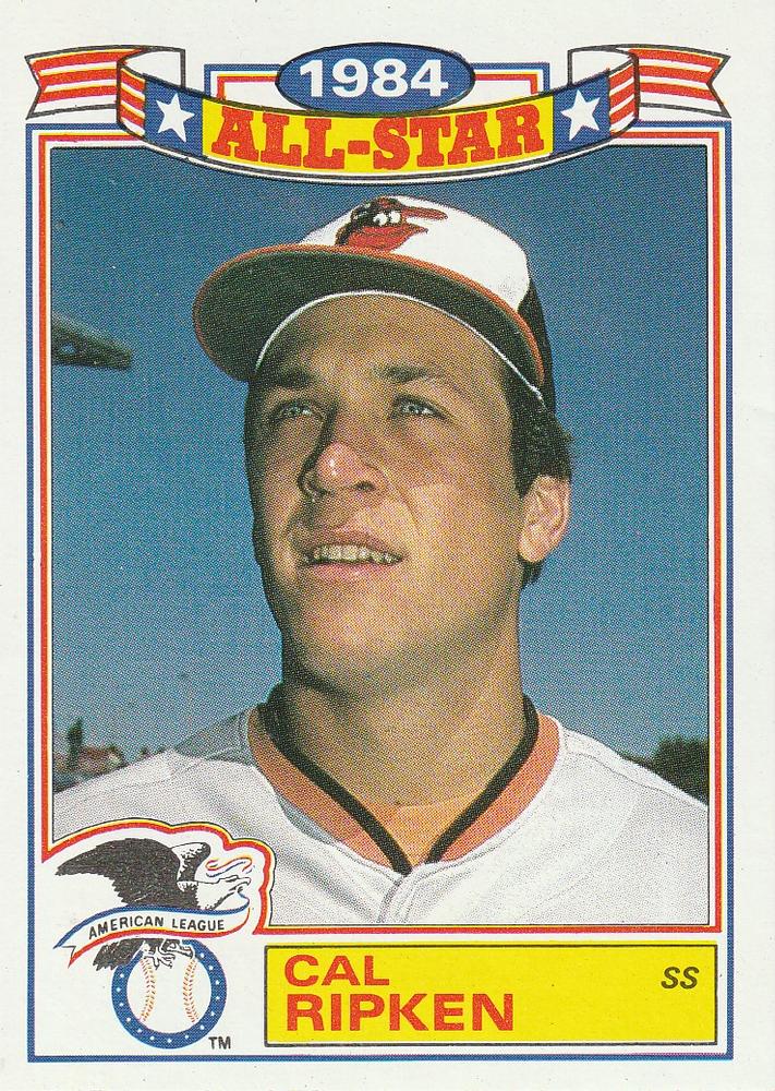 #16 Cal Ripken - Baltimore Orioles - 1985 Topps - 1984 All-Star Game Baseball