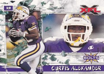 #16 Curtis Alexander - Birmingham Thunderbolts - 2001 Topps XFL Football