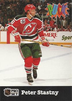 #16 Peter Stastny - New Jersey Devils - 1991-92 Pro Set PUCK Hockey