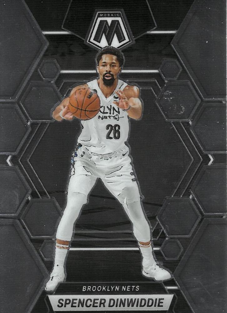 #16 Spencer Dinwiddie - Brooklyn Nets - 2022-23 Panini Mosaic Basketball