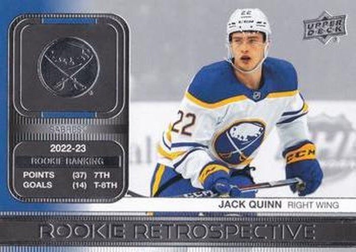#RR-16 Jack Quinn - Buffalo Sabres - 2023-24 Upper Deck - Rookie Retrospective Hockey