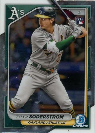 #16 Tyler Soderstrom - Oakland Athletics - 2024 Bowman Chrome Baseball