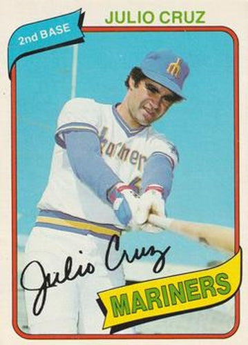 #16 Julio Cruz - Seattle Mariners - 1980 O-Pee-Chee Baseball