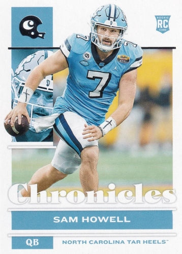 #16 Sam Howell - North Carolina Tar Heels - 2022 Panini Chronicles Draft Picks Football