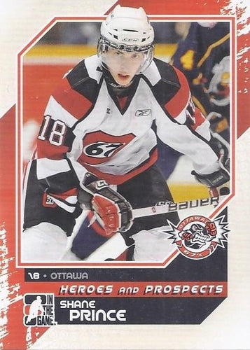 #170 Shane Prince - Ottawa 67's - 2010-11 In The Game Heroes and Prospects Hockey