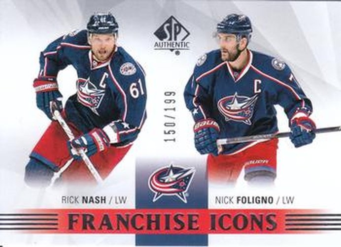 #170 Rick Nash / Nick Foligno - Columbus Blue Jackets - 2015-16 SP Authentic Hockey