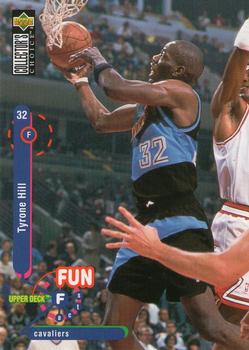 #170 Tyrone Hill - Cleveland Cavaliers - 1995-96 Collector's Choice Basketball