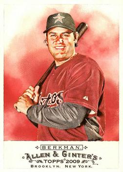 #170 Lance Berkman - Houston Astros - 2009 Topps Allen & Ginter Baseball