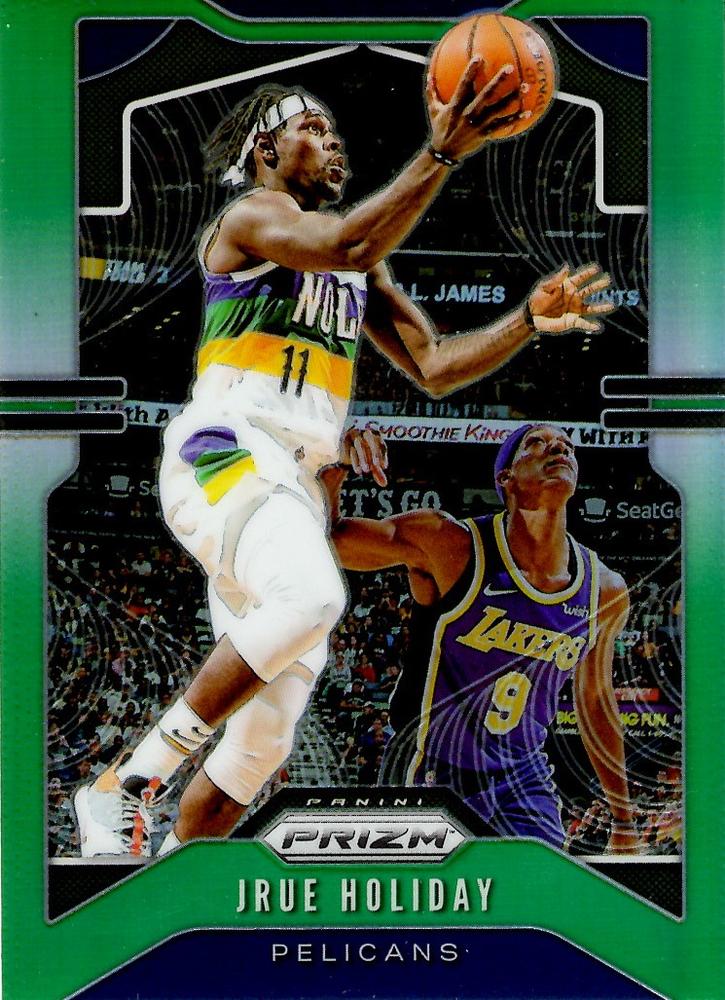 #170 Jrue Holiday - New Orleans Pelicans - 2019-20 Panini Prizm - Prizms Green Basketball