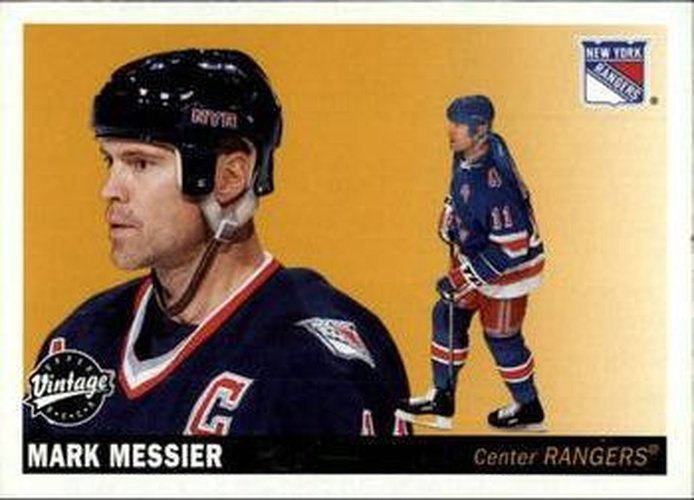 #170 Mark Messier - New York Rangers - 2002-03 Upper Deck Vintage Hockey
