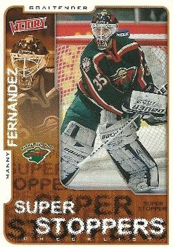 #170 Manny Fernandez - Minnesota Wild - 2001-02 Upper Deck Victory Hockey
