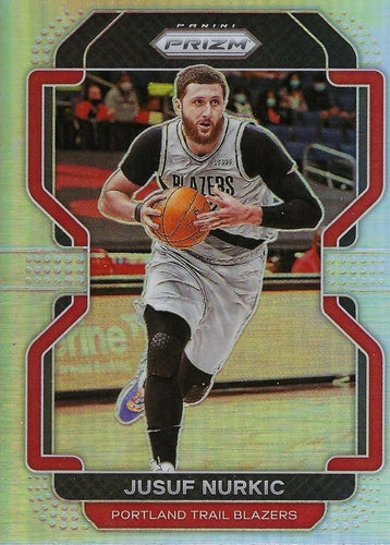 #171 Jusuf Nurkic - Portland Trail Blazers - 2021-22 Panini Prizm - Silver Basketball