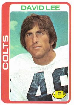 #171 David Lee - Baltimore Colts - 1978 Topps Football