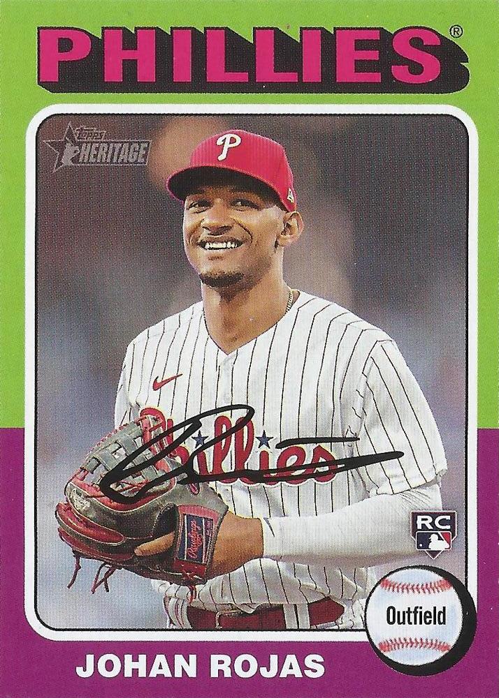 #171 Johan Rojas - Philadelphia Phillies - 2024 Topps Heritage Baseball