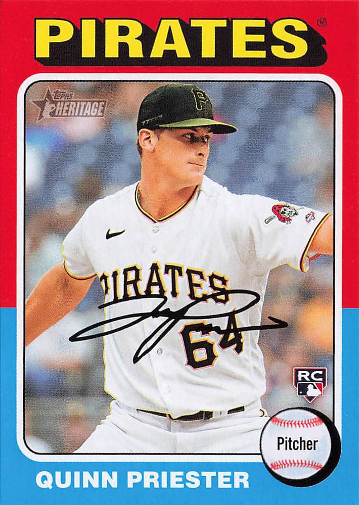 #172 Quinn Priester - Pittsburgh Pirates - 2024 Topps Heritage Baseball