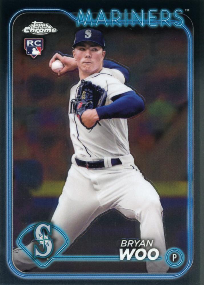 #172 Bryan Woo - Seattle Mariners - 2024 Topps Chrome Baseball