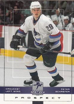 #172 Peter Schaefer - Vancouver Canucks - 1999-00 Upper Deck Wayne Gretzky Hockey