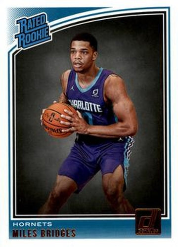 #172 Miles Bridges - Charlotte Hornets - 2018-19 Donruss Basketball