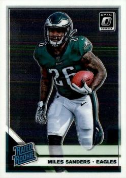 #172 Miles Sanders - Philadelphia Eagles - 2019 Donruss Optic Football