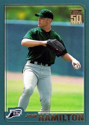 #T172 Josh Hamilton - Tampa Bay Devil Rays - 2001 Topps Traded & Rookies Baseball