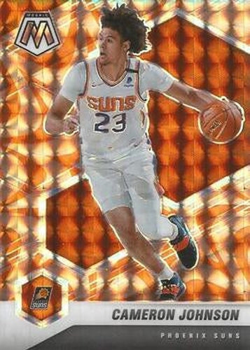 #172 Cameron Johnson - Phoenix Suns - 2020-21 Panini Mosaic - Mosaic Reactive Orange Basketball