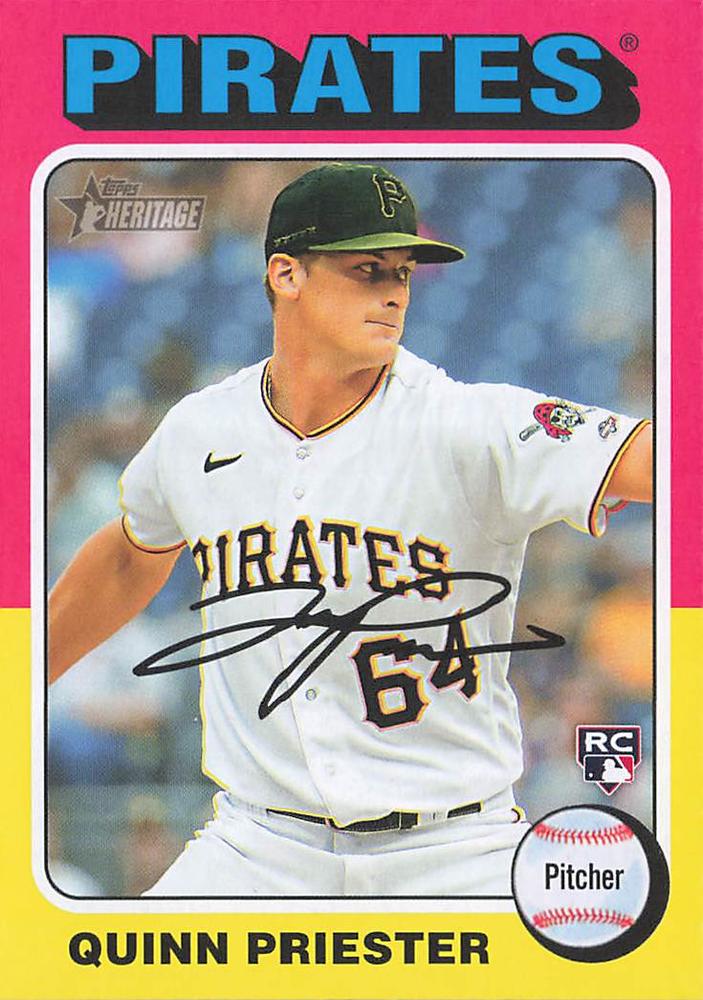 #172b Quinn Priester - Pittsburgh Pirates - 2024 Topps Heritage Baseball