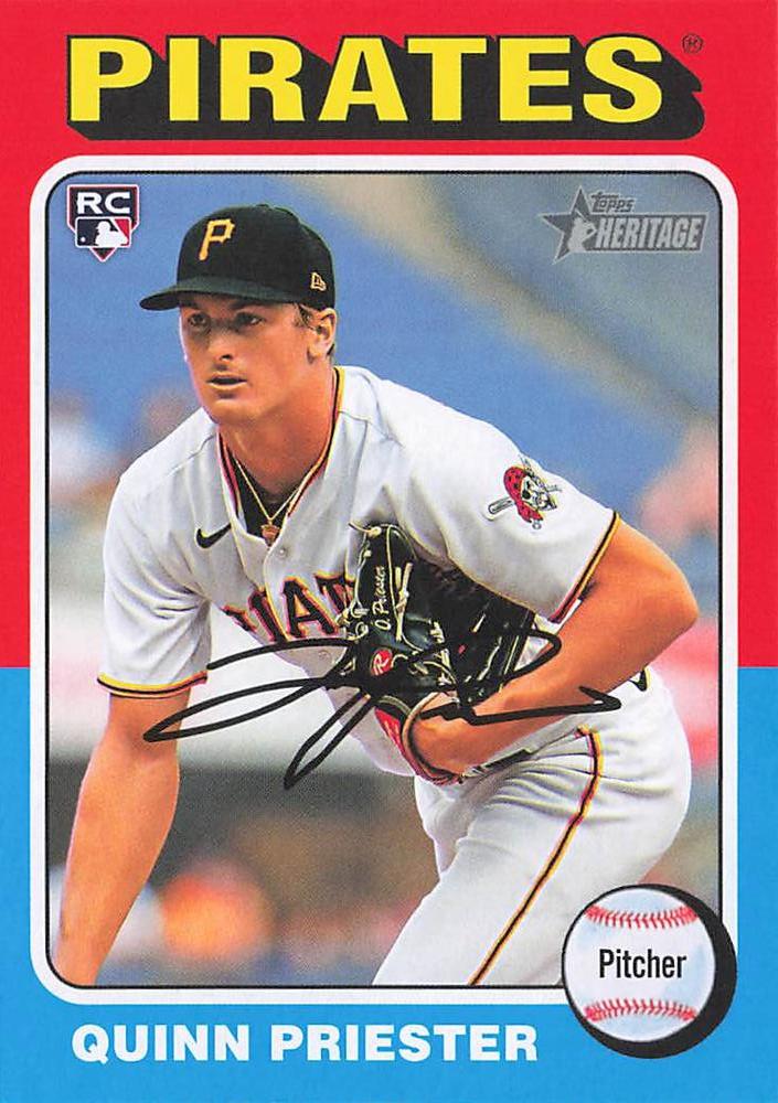#172c Quinn Priester - Pittsburgh Pirates - 2024 Topps Heritage Baseball